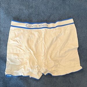 Calvin Klein Men's Boxer Briefs with Blue Trim (USED)